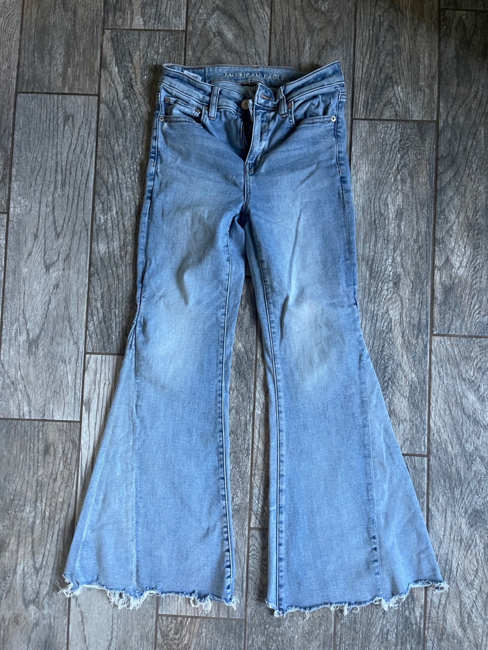 American Eagle Outfitters Light Blue Flare Jeans
